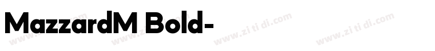 MazzardM Bold字体转换